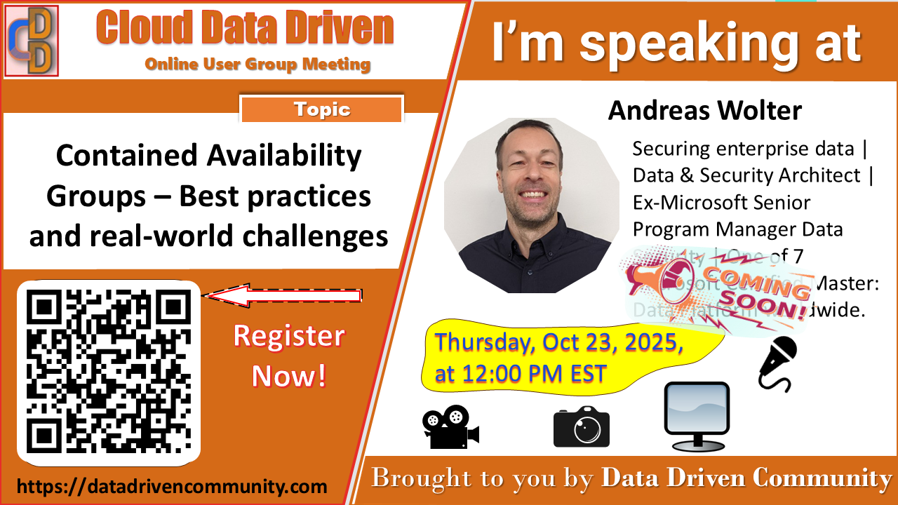 Cloud Data Driven User Group